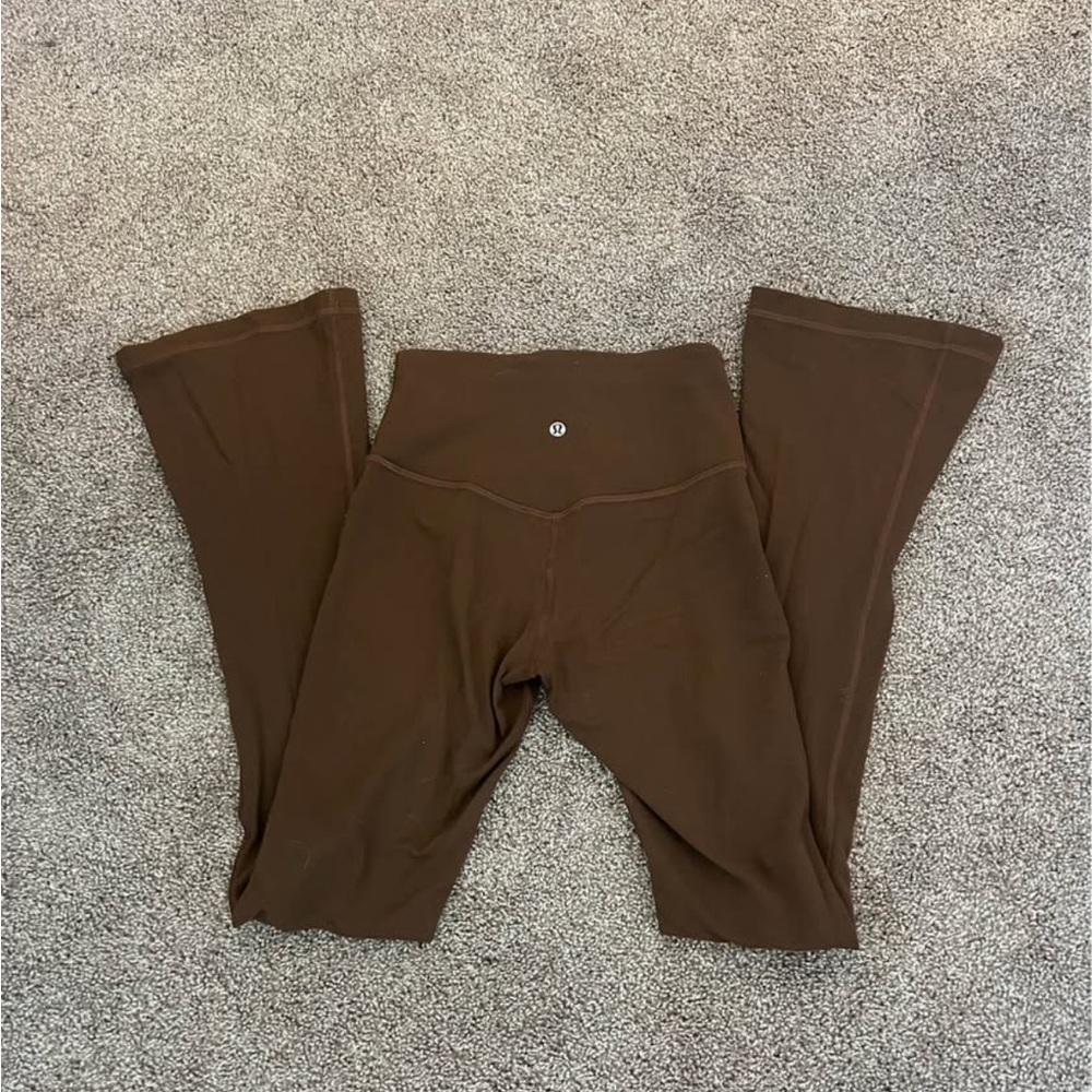 Lululemon align high rise mini flared pant Java size 4